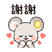 星補丁鼠｜鼓勵短回 – LINE表情貼 預覽 3
