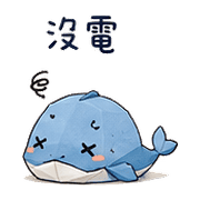 小紙鯨｜社交斷電 – LINE表情貼 預覽 2