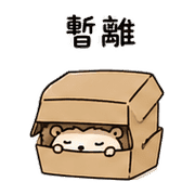 紙盒刺蝟｜先躲一下 – LINE表情貼 預覽 8