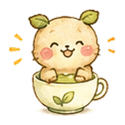 手繪茶葉小熊 預覽 3