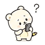 線條便條熊無字表情貼 0804-04 預覽 2